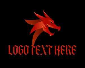 Dragon Video Game Logo