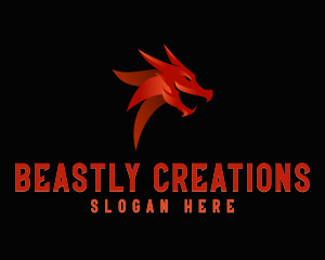 Dragon Monster Avatar logo design