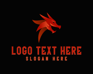 Mythical Creature - Dragon Monster Avatar logo design