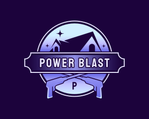 Power Wash Sparkle Cleaning logo design