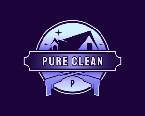 Power Wash Sparkle Cleaning logo design