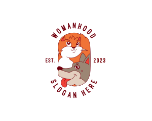 Kitten Puppy Veterinarian Logo