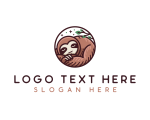 Wild - Sleeping Sloth Sanctuary logo design