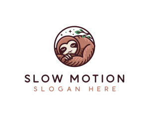 Sleeping Sloth Sanctuary logo design