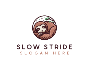 Sleeping Sloth Sanctuary logo design