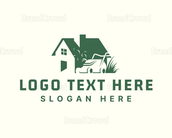 Home Yard Lawn Mower Logo