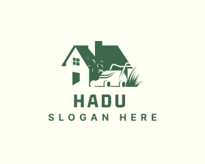 Bush - Home Yard Lawn Mower logo design