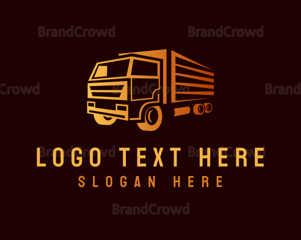 Truck Delivery Logistics Logo