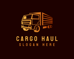 Truck Delivery Logistics logo design