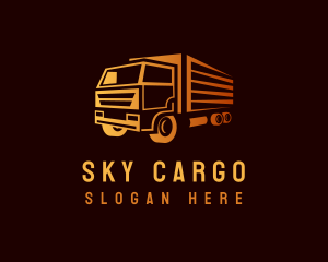 Truck Delivery Logistics logo design