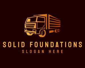 Logistics - Truck Delivery Logistics logo design