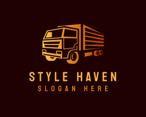 Trailer - Truck Delivery Logistics logo design