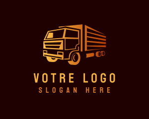 Driving - Truck Delivery Logistics logo design