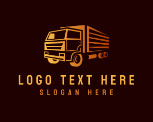 Truck Delivery Logistics Logo