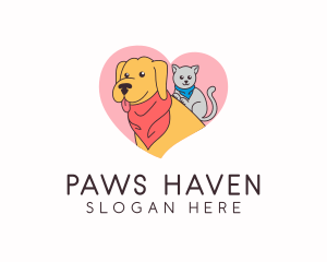 Cute Animal Pet logo design