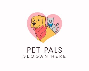 Cute Animal Pet logo design