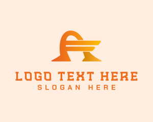 Modern Tech Wing Letter A Logo
