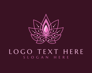 Treatment - Pink Lotus Spa logo design