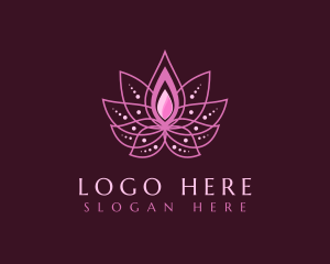 Zen - Pink Lotus Spa logo design