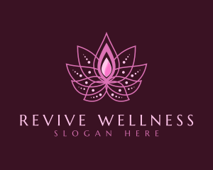Rejuvenation - Pink Lotus Spa logo design