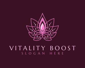 Rejuvenation - Pink Lotus Spa logo design