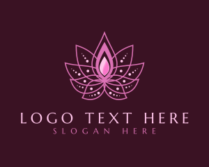 Relaxation - Pink Lotus Spa logo design