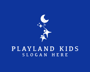 Kindergarten Moon Play logo design