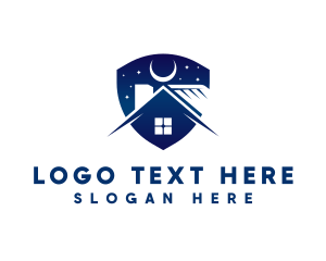 House - House Roof Renovation logo design