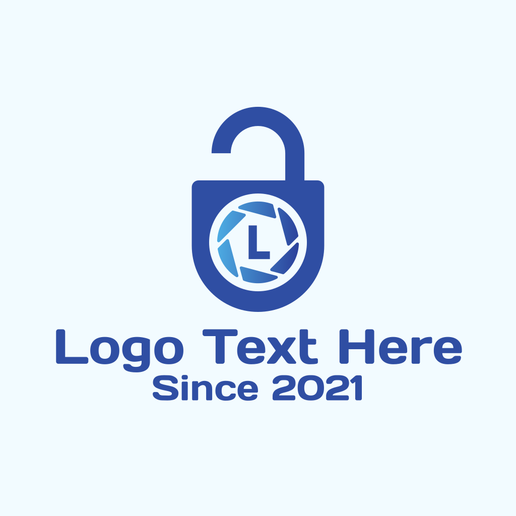 Camera Lock Lettermark Logo | BrandCrowd Logo Maker