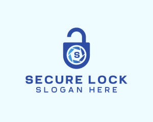 Lock - Camera Shutter Lock logo design