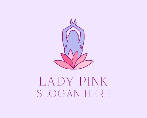 Body - Lotus Yoga Pose logo design