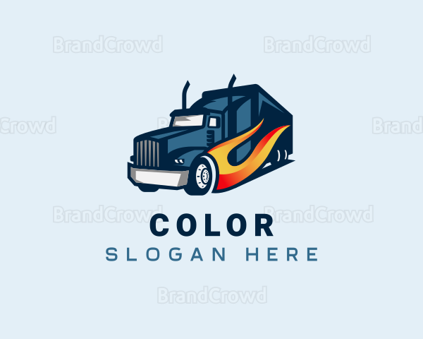 Blazing Cargo Trucking Logo