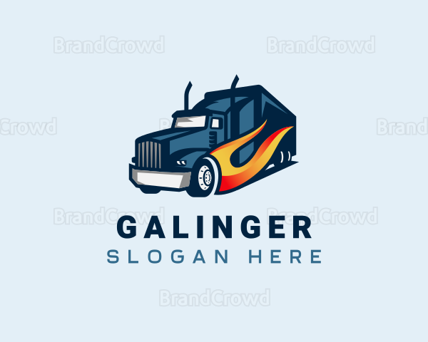 Blazing Cargo Trucking Logo