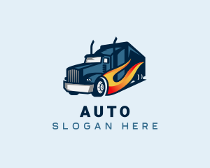 Blazing Cargo Trucking Logo