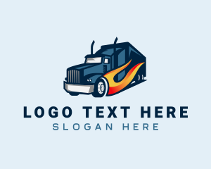 Blazing Cargo Trucking Logo