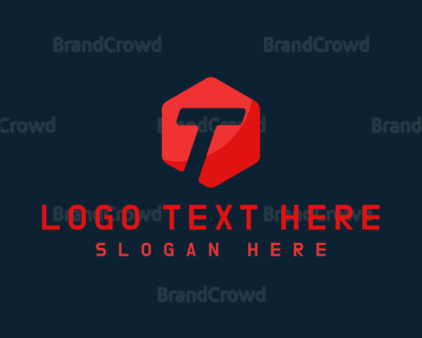 Geometric Hexagon Tech letter T Logo