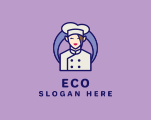 Female Kitchen Chef  Logo