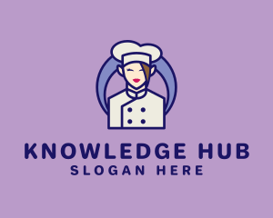 Female Kitchen Chef  Logo