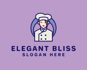 Fast Food - Female Kitchen Chef logo design