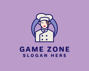 Snack - Female Kitchen Chef logo design