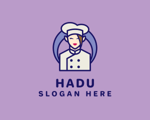 Baker - Female Kitchen Chef logo design