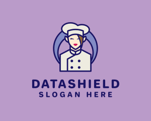 Diner - Female Kitchen Chef logo design