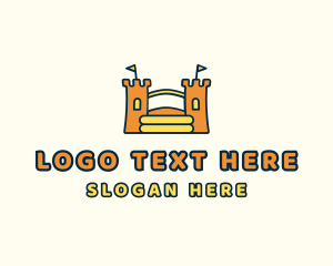 Inflatable - Bouncy Inflatable Palace logo design