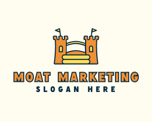 Moat - Bouncy Inflatable Palace logo design