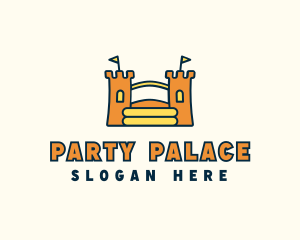 Bouncy Inflatable Palace  logo design