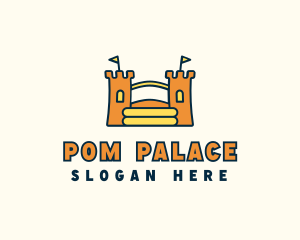 Bouncy Inflatable Palace  logo design
