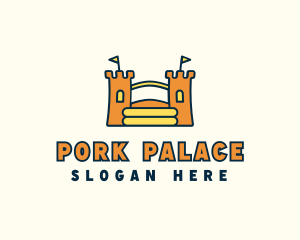 Bouncy Inflatable Palace  logo design