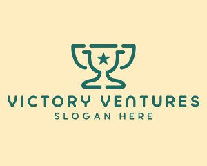 Winning - Simple Star Trophy logo design