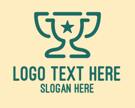 Simple - Simple Star Trophy logo design
