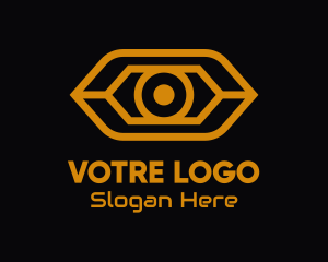 Eyesight - Yellow Cyber Eye logo design